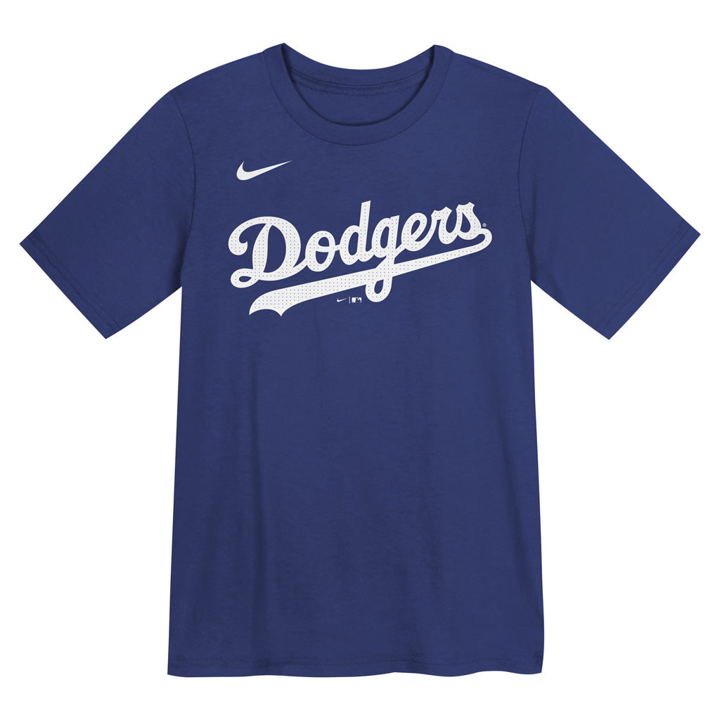T-shirt Nike con nome e numero per bambini MLB Los Angeles Dodgers Shohei Ohtani