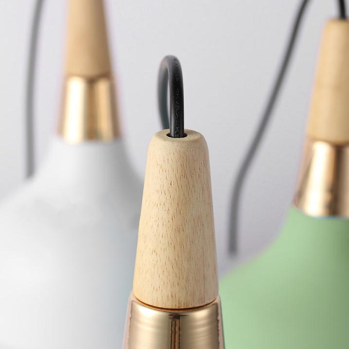 Lampada a sospensione moderna a disco Macaron 1 luce