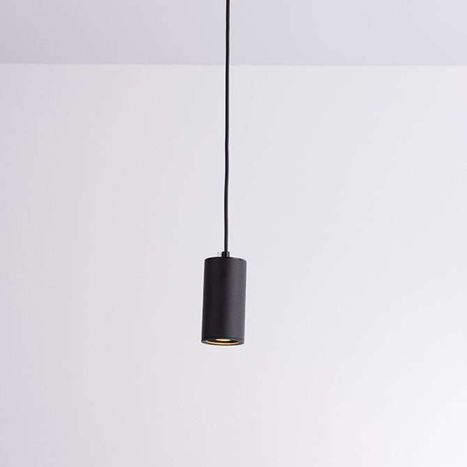 Lampada a sospensione colonna in ferro minimalista nordica 1 luce