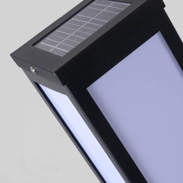 Lampada da percorso esterna solare moderna quadrata con LED 1 luce