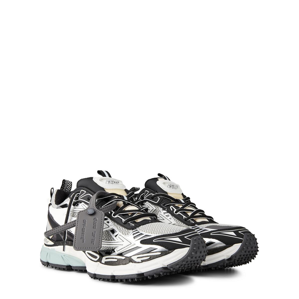 Off-white "be right back" black/grey sneakers