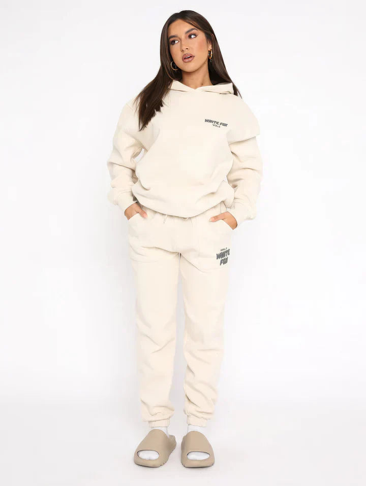 Women's Lounge Set | Pink Cotton Blend Hoodie and Joggers