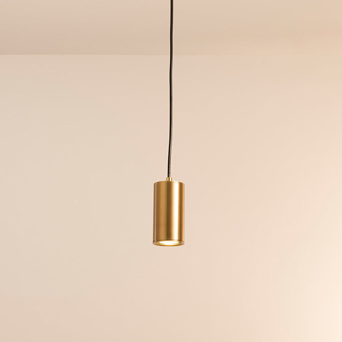 Lampada a sospensione colonna in ferro minimalista nordica 1 luce