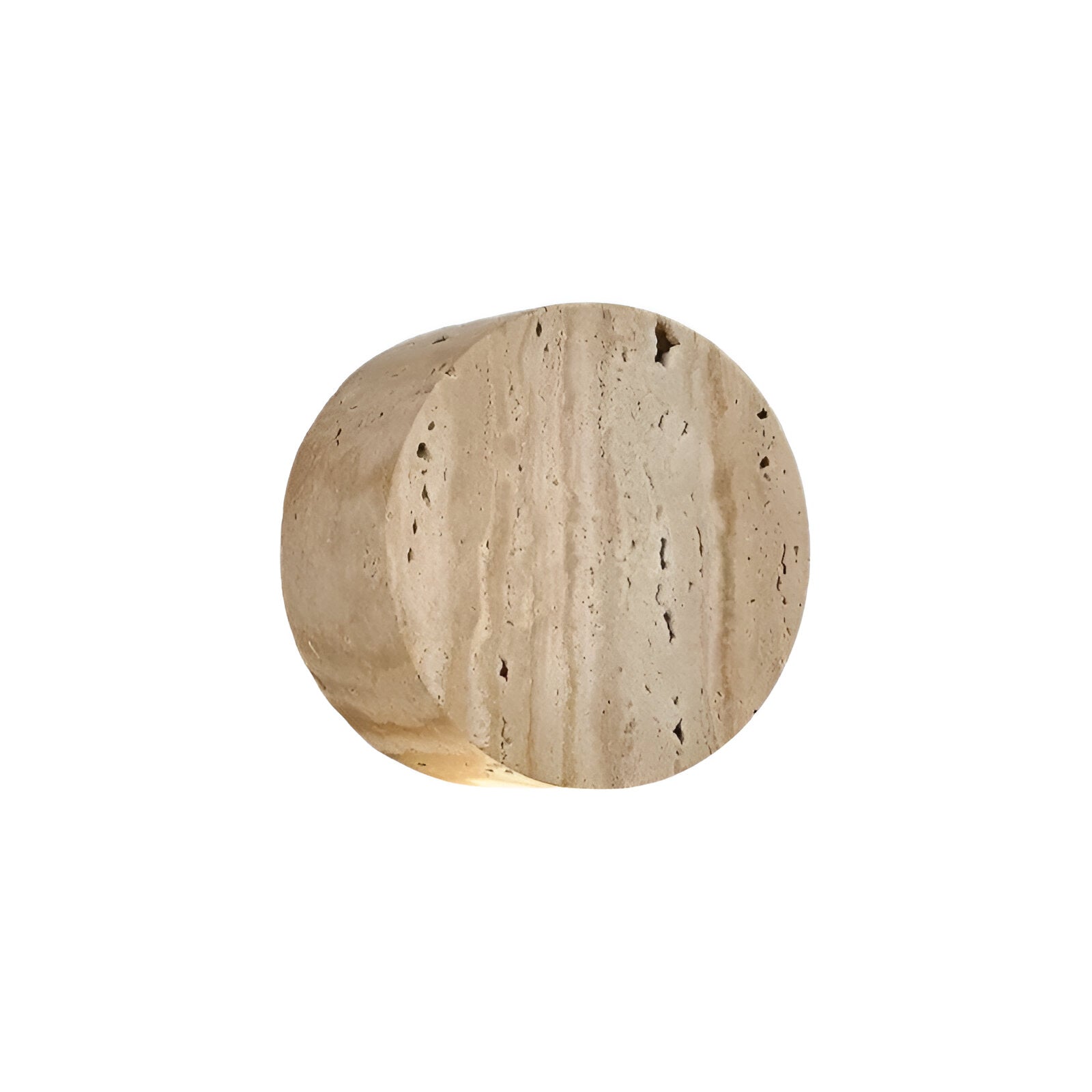 Japanese Wabi-Sabi Travertine Stone Wall Sconce LED 1-Light