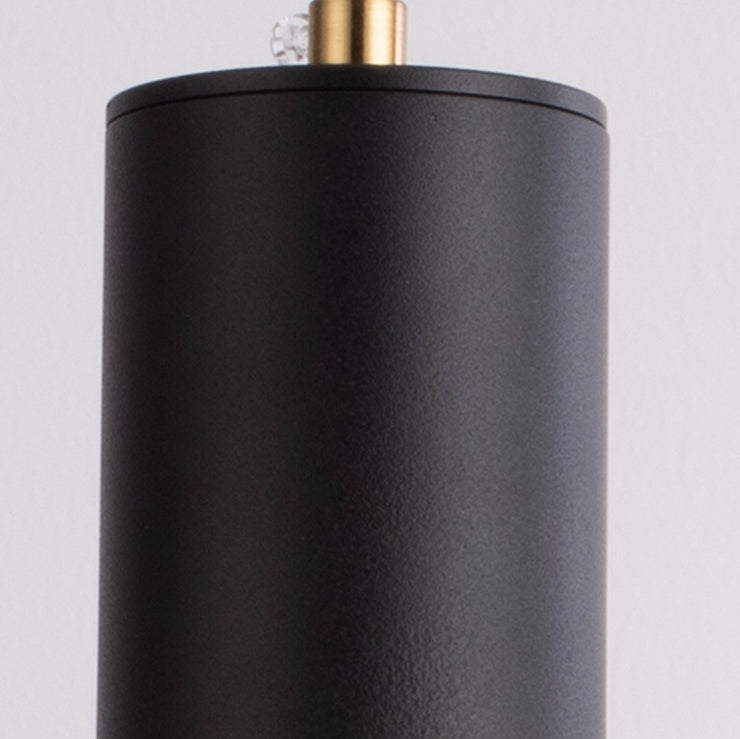 Lampada a sospensione colonna in ferro minimalista nordica 1 luce