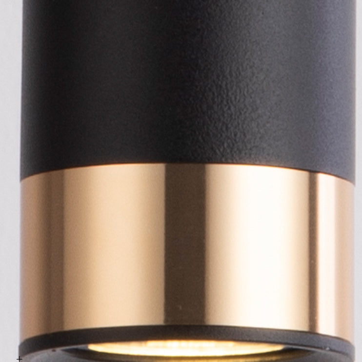 Lampada a sospensione colonna in ferro minimalista nordica 1 luce