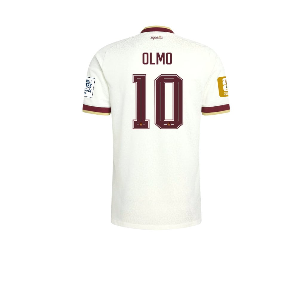 Maglia Trasferta Uomo Campioni del Mondo Due Stelle Spagna 2026 – Dani Olmo #10