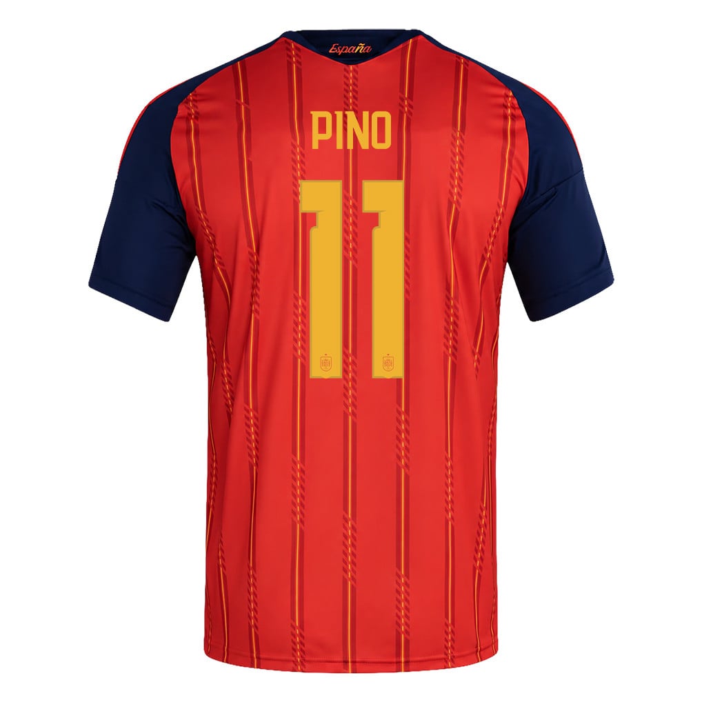 Maglia Casa Bambini Campioni del Mondo Due Stelle Spagna 2026 – Yeremy Pino #11