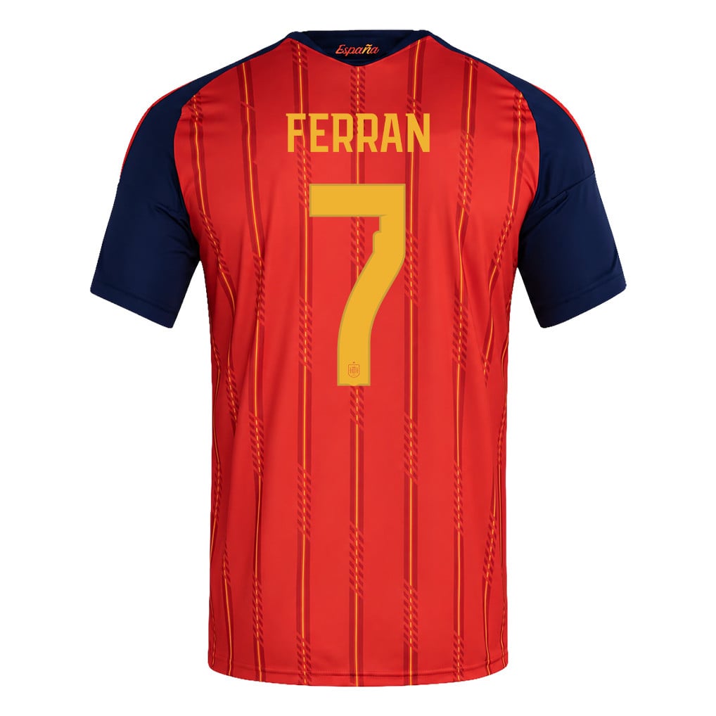 Maglia Casa Bambini Campioni del Mondo Due Stelle Spagna 2026 – Ferran Torres #7