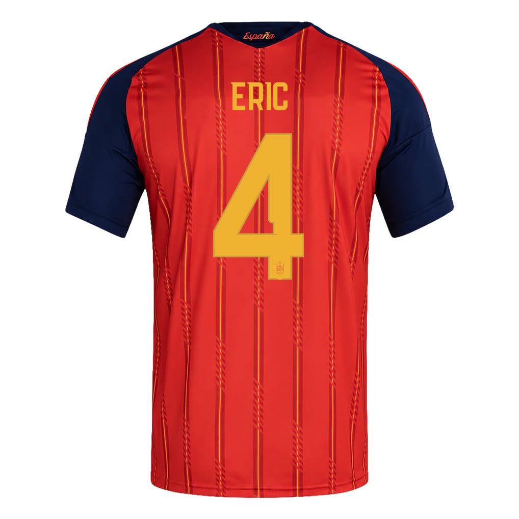 Maglia Casa Bambini Campioni del Mondo Due Stelle Spagna 2026 – Eric García #4