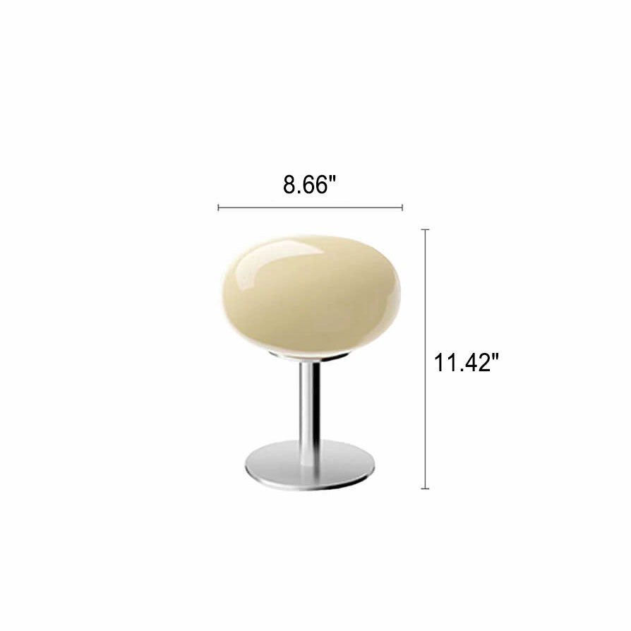 Nordic Vintage Round Glass Table Lamp 1-Light