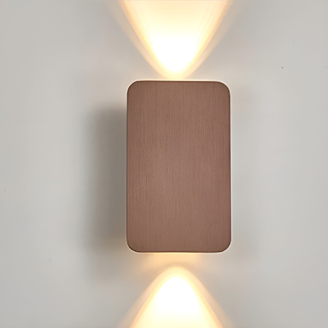 Applique da parete minimalista in vetro LED 2 luci