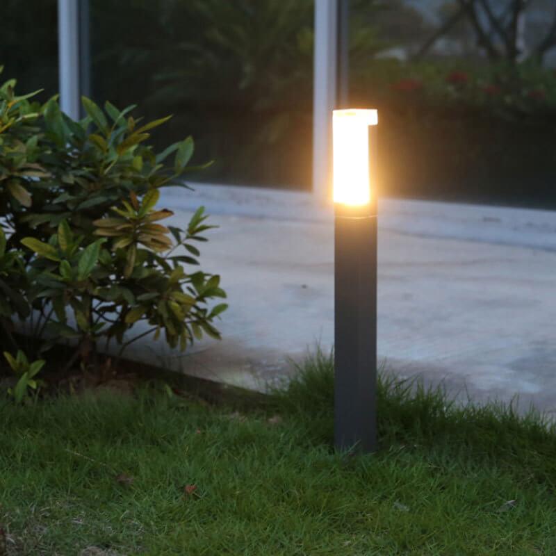 Lampada da giardino esterna moderna quadrata con LED 1 luce