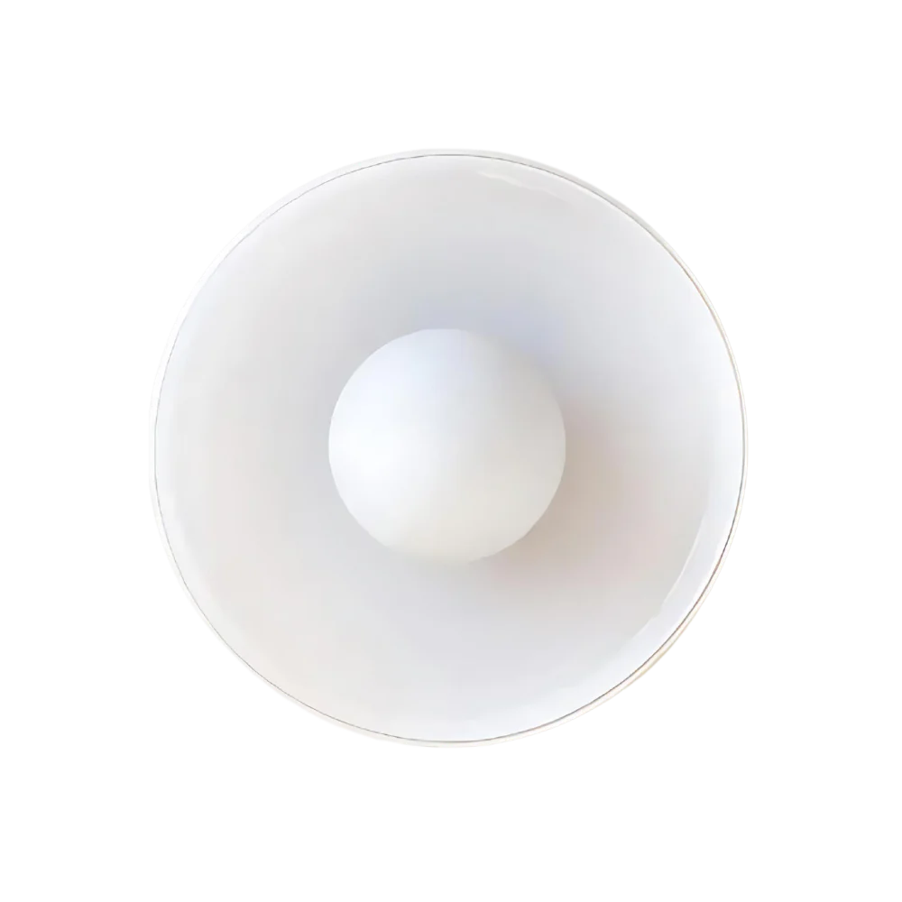 Nordic Glass Olive Disc Wall & Ceiling Light LED 1-light