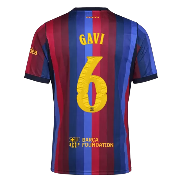 GAVI #6 Barcelona Home Jersey 2026/27 - UCL Font - Image 1