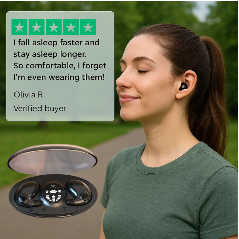 Auricolari invisibili wireless per dormire con cancellazione del rumore per chi dorme di lato
