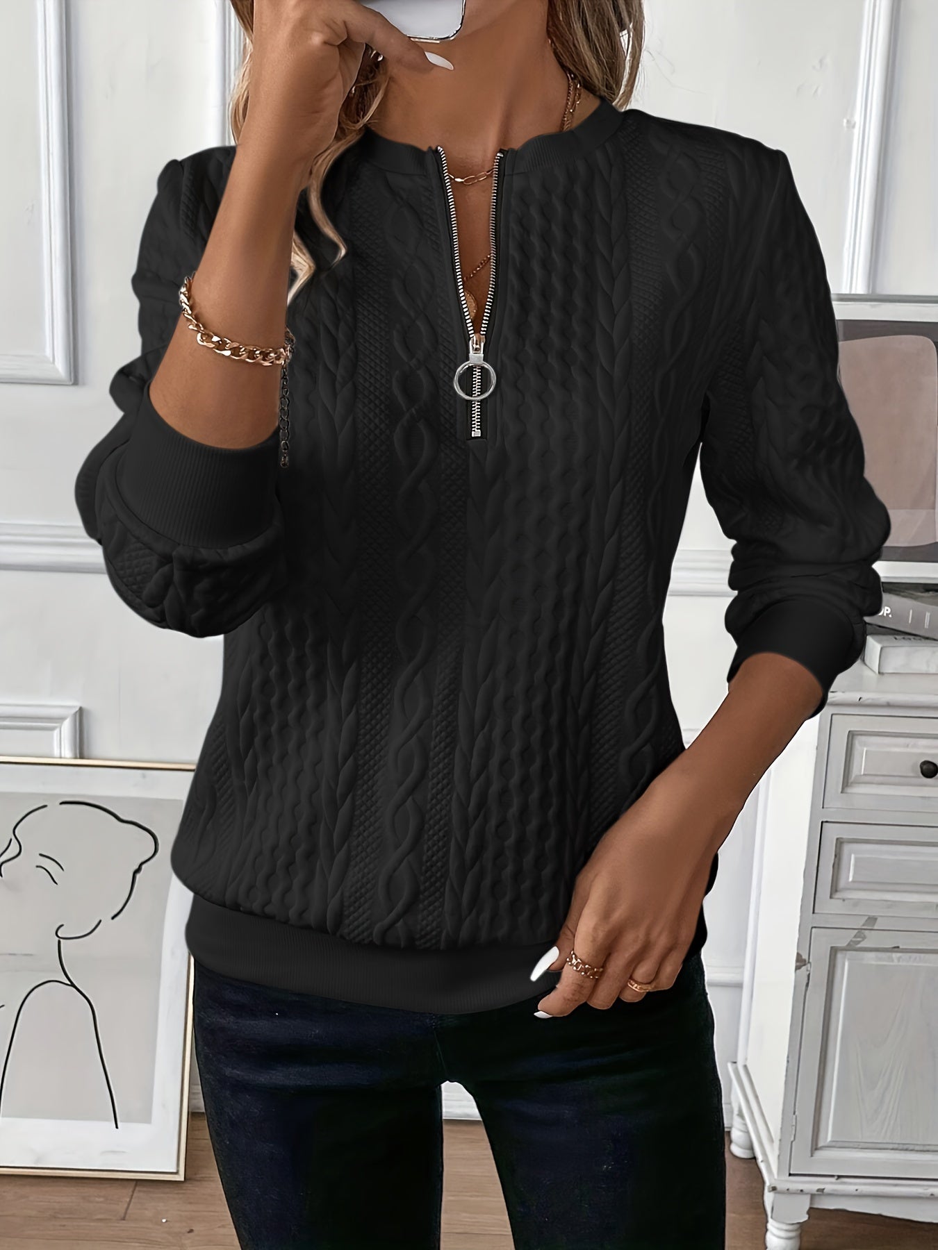 Puili | Zipper Sweater