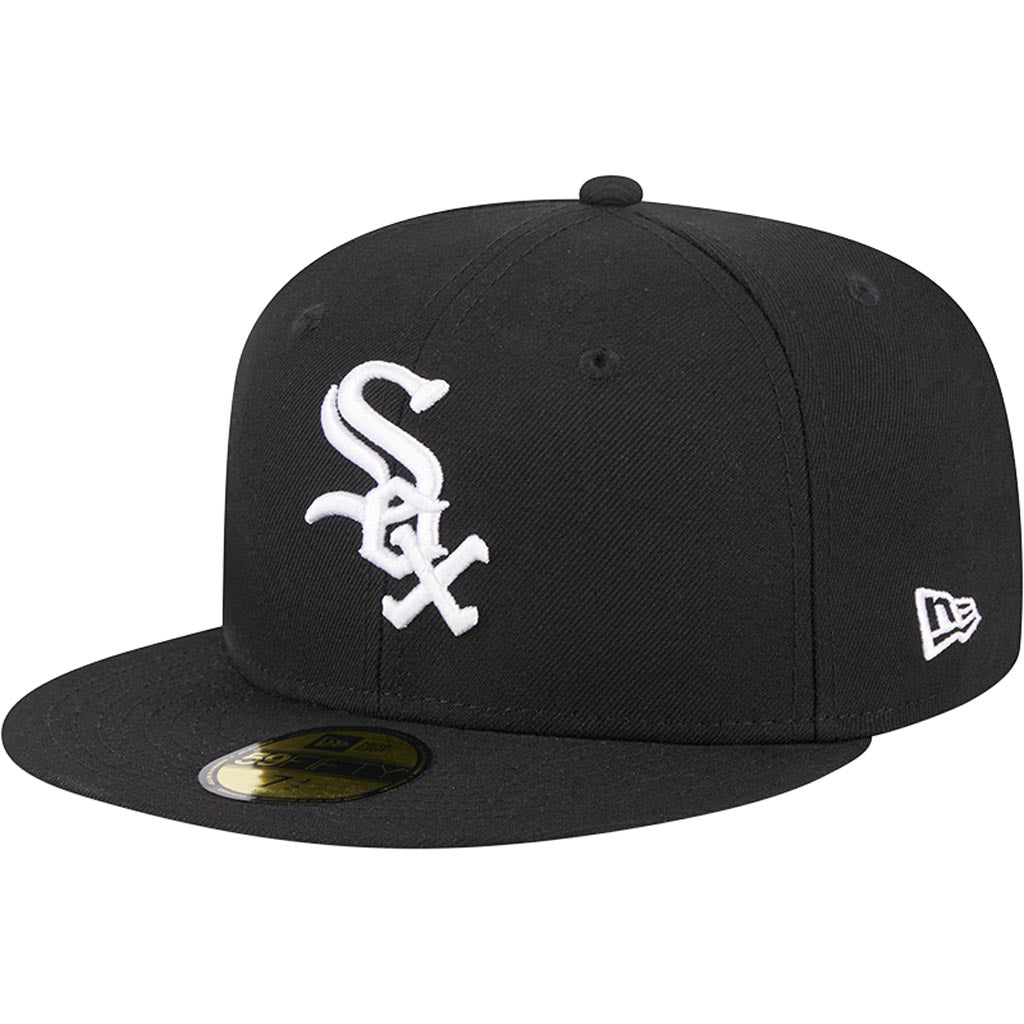 Cappello Fitted New Era 59FIFTY Collezione Autentica Casa MLB Chicago White Sox per Ragazzi - Nero