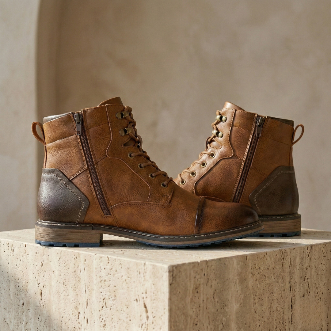 Durable Leather Orthopedic Boots