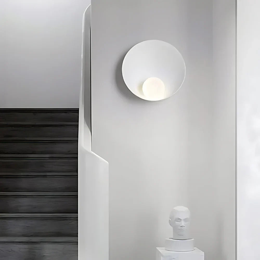 Modern Japandi Resin Bowl Wall Sconce G9 1-Light