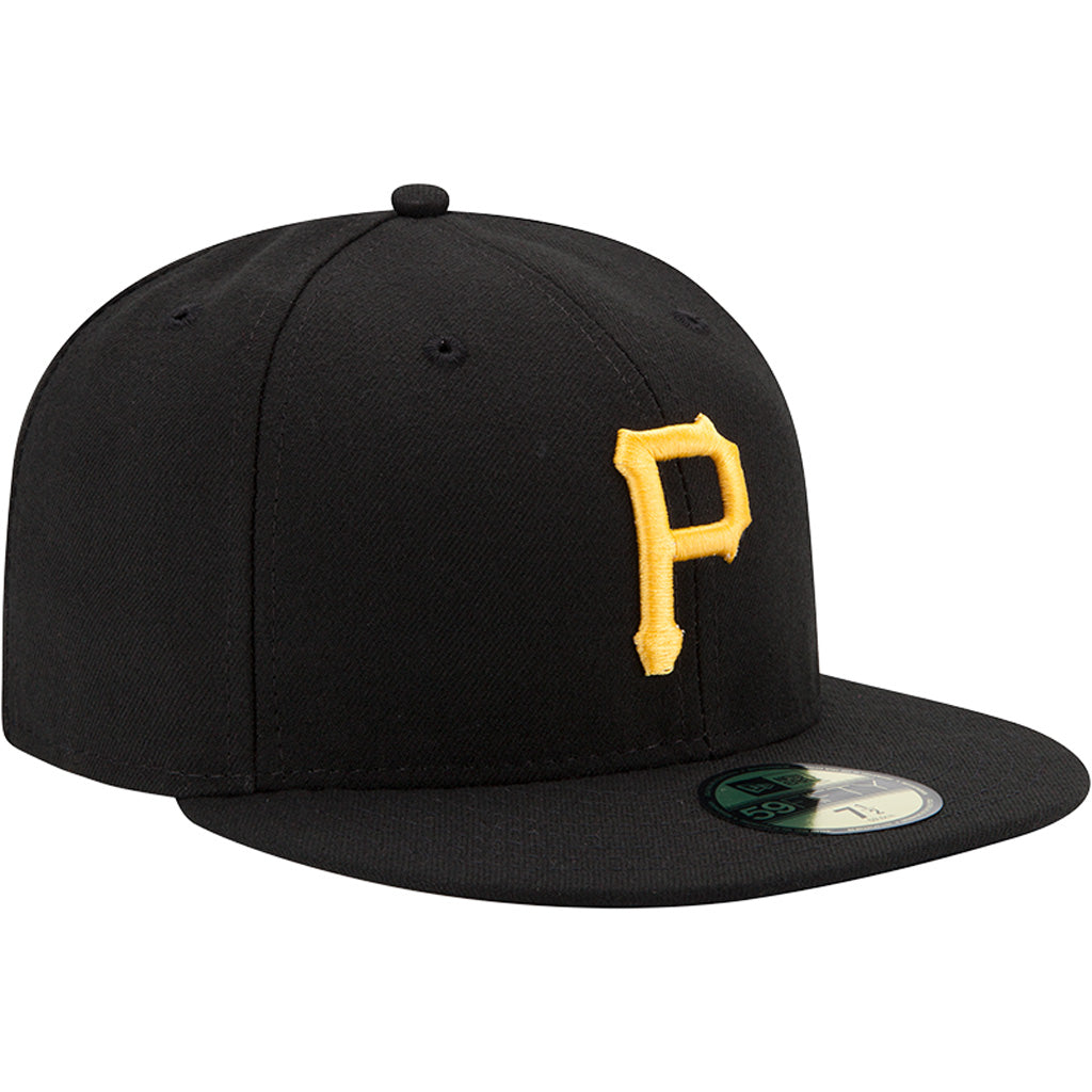 Cappello New Era 59FIFTY Fitted della collezione autentica da casa per giovani MLB Pittsburgh Pirates - Nero