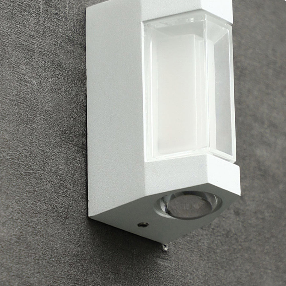 Lampada da parete nordica minimalista rettangolare in acrilico LED up-down
