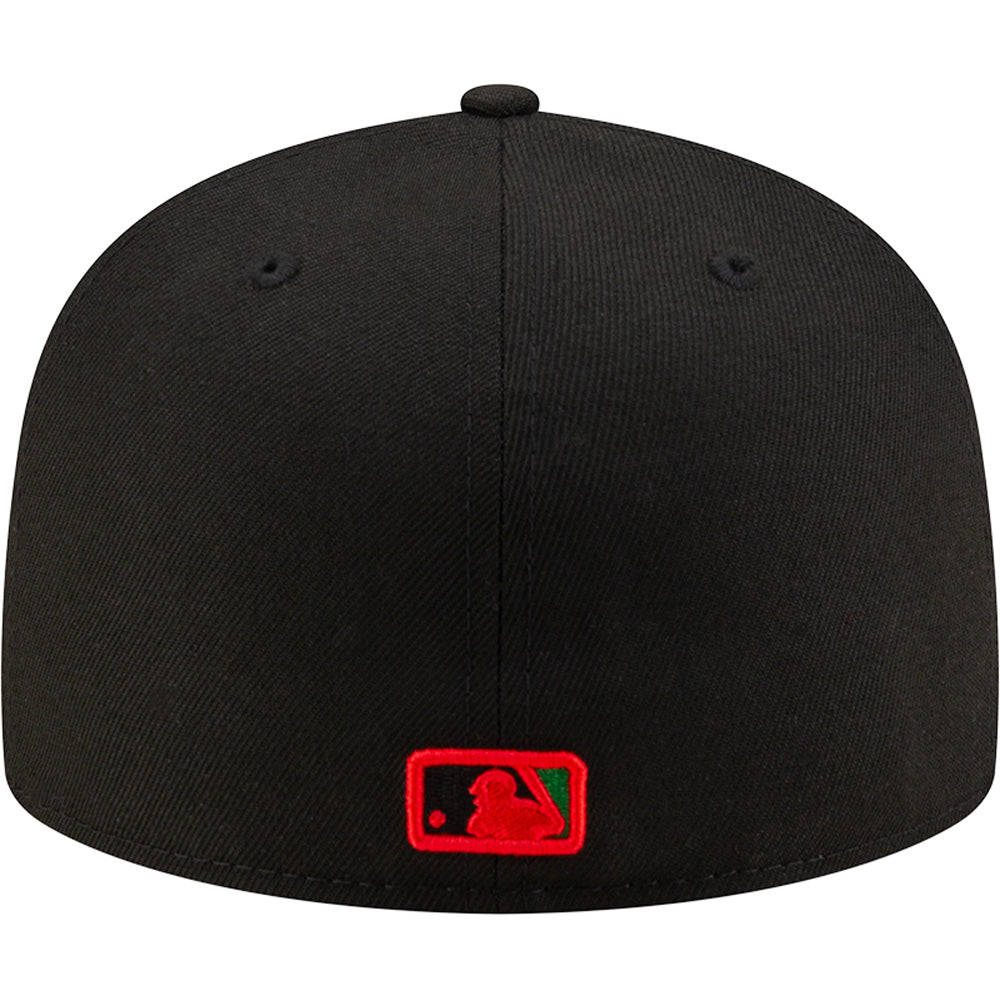 MLB Arizona Diamondbacks New Era Snakeskin Mexican Flag Refresh 59FIFTY Fitted Hat - Black