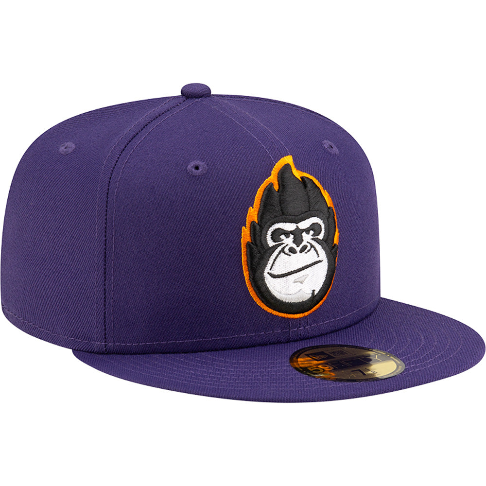 Cappello New Era 59FIFTY Fitted NBA Phoenix Suns Gorilla Head con contorno arancione
