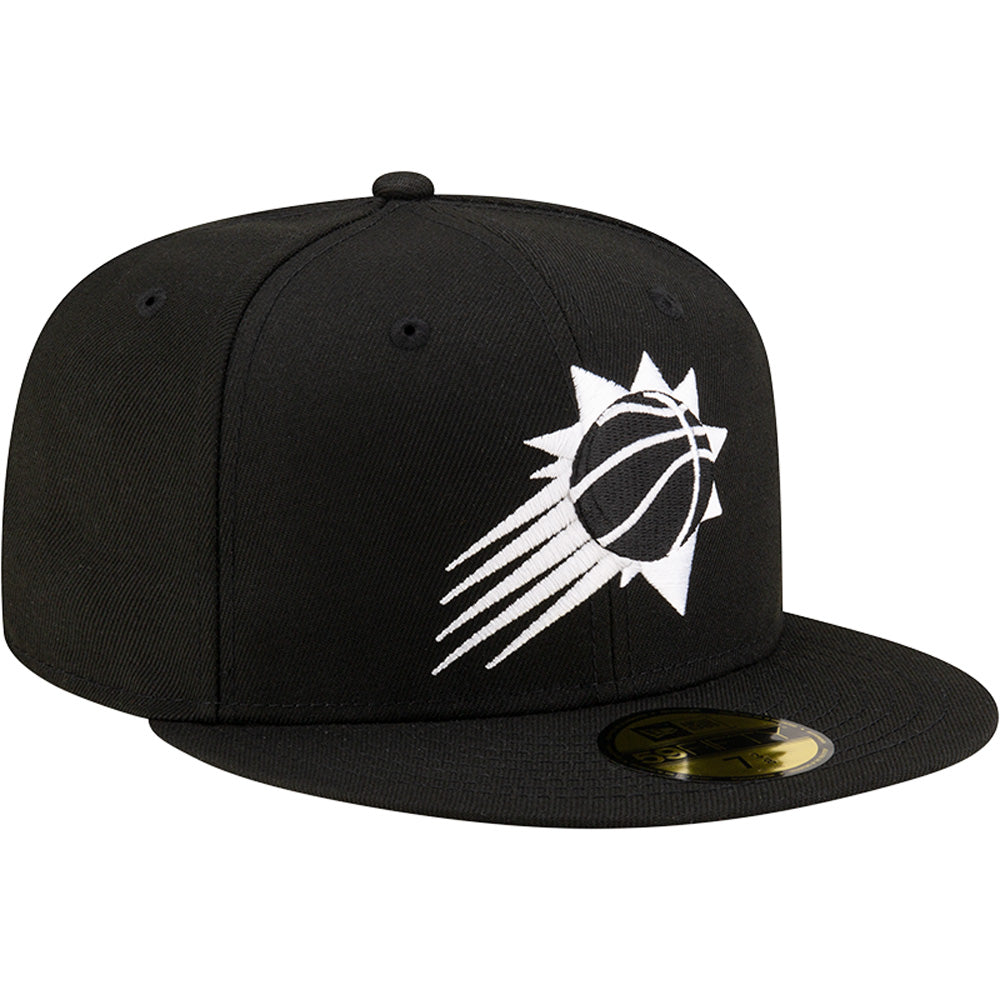 NBA Phoenix Suns New Era Black/White Shooting Ball 59FIFTY Hat - Black