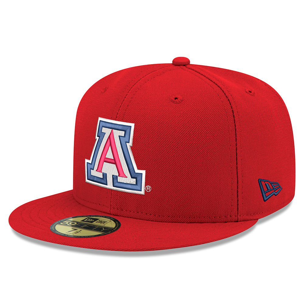 Cappello New Era 59FIFTY Fitted NCAA Arizona Wildcats Primary Logo - Rosso