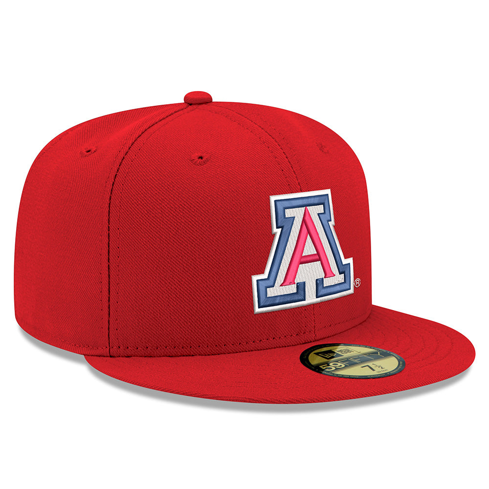 Cappello New Era 59FIFTY Fitted NCAA Arizona Wildcats Primary Logo - Rosso