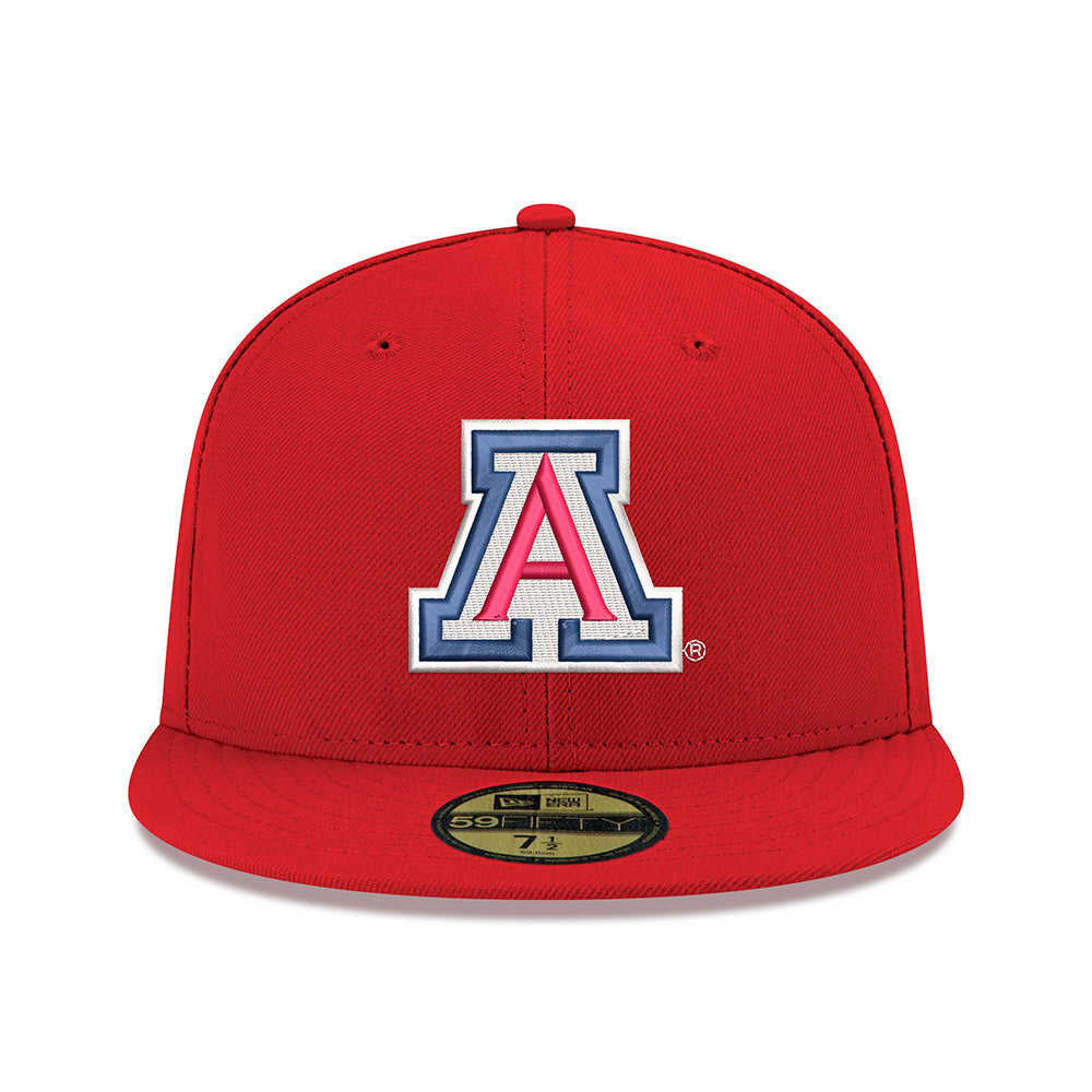 Cappello New Era 59FIFTY Fitted NCAA Arizona Wildcats Primary Logo - Rosso