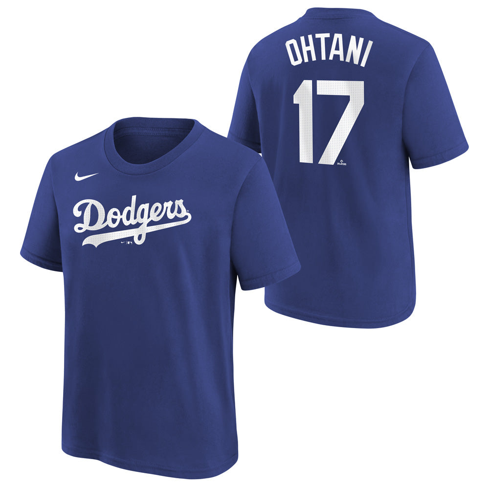 MLB Los Angeles Dodgers Shohei Ohtani Youth Nike Alternate Name & Number T-Shirt - Blue