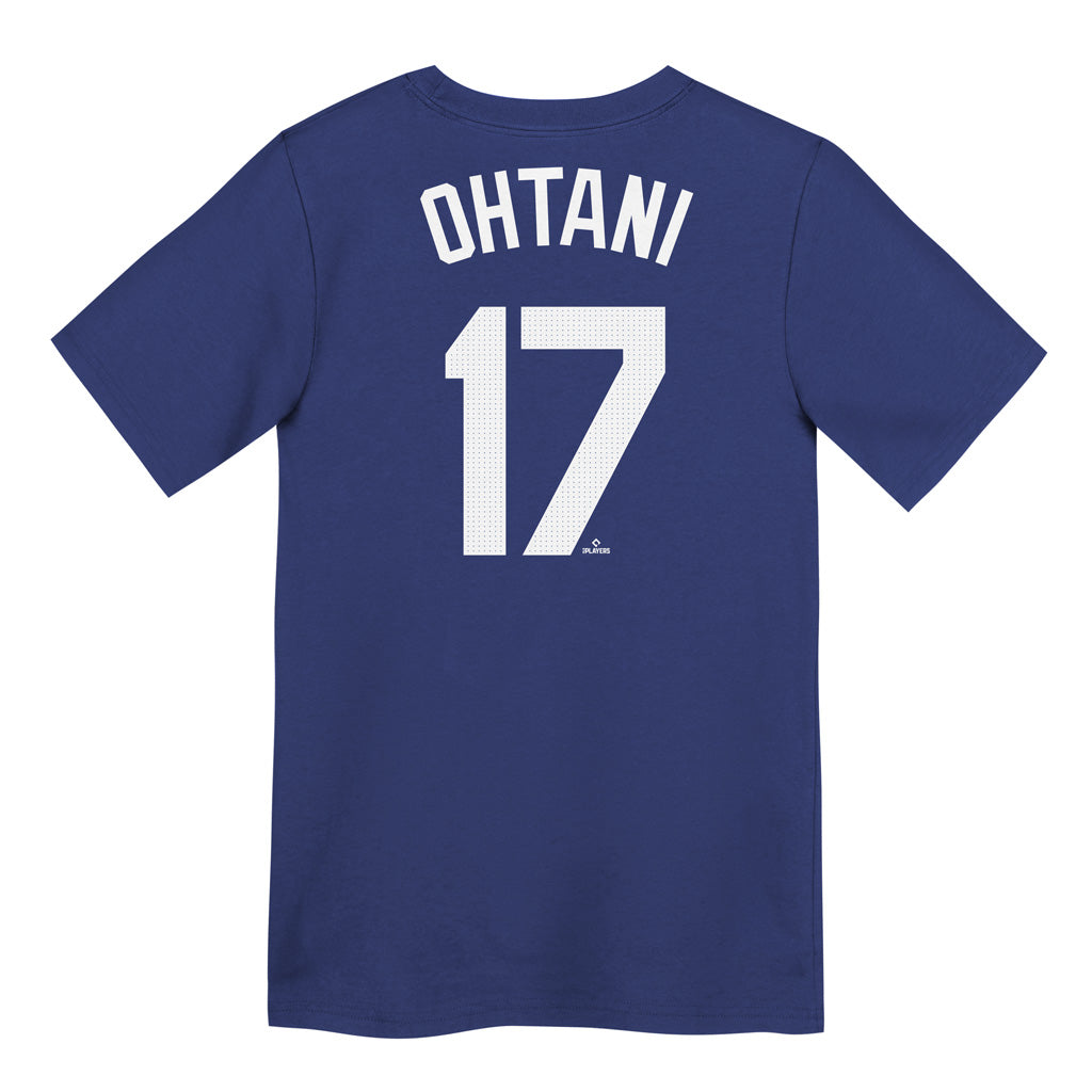T-shirt Nike con nome e numero per bambini MLB Los Angeles Dodgers Shohei Ohtani