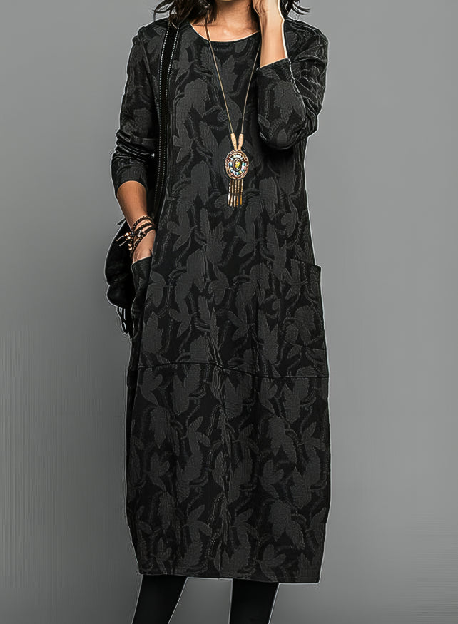 Alisha | Printed long-sleeve dress