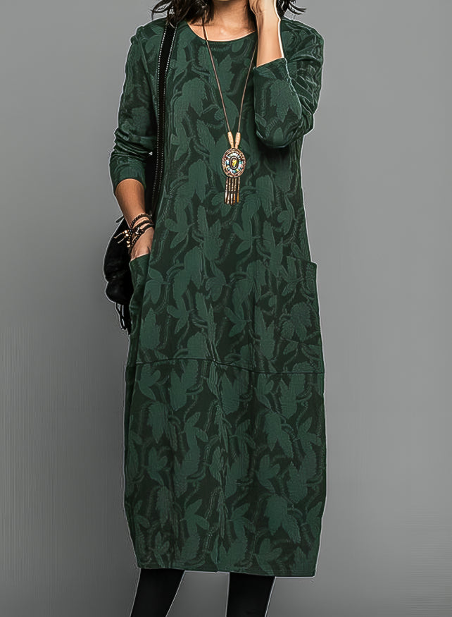 Alisha | Printed long-sleeve dress