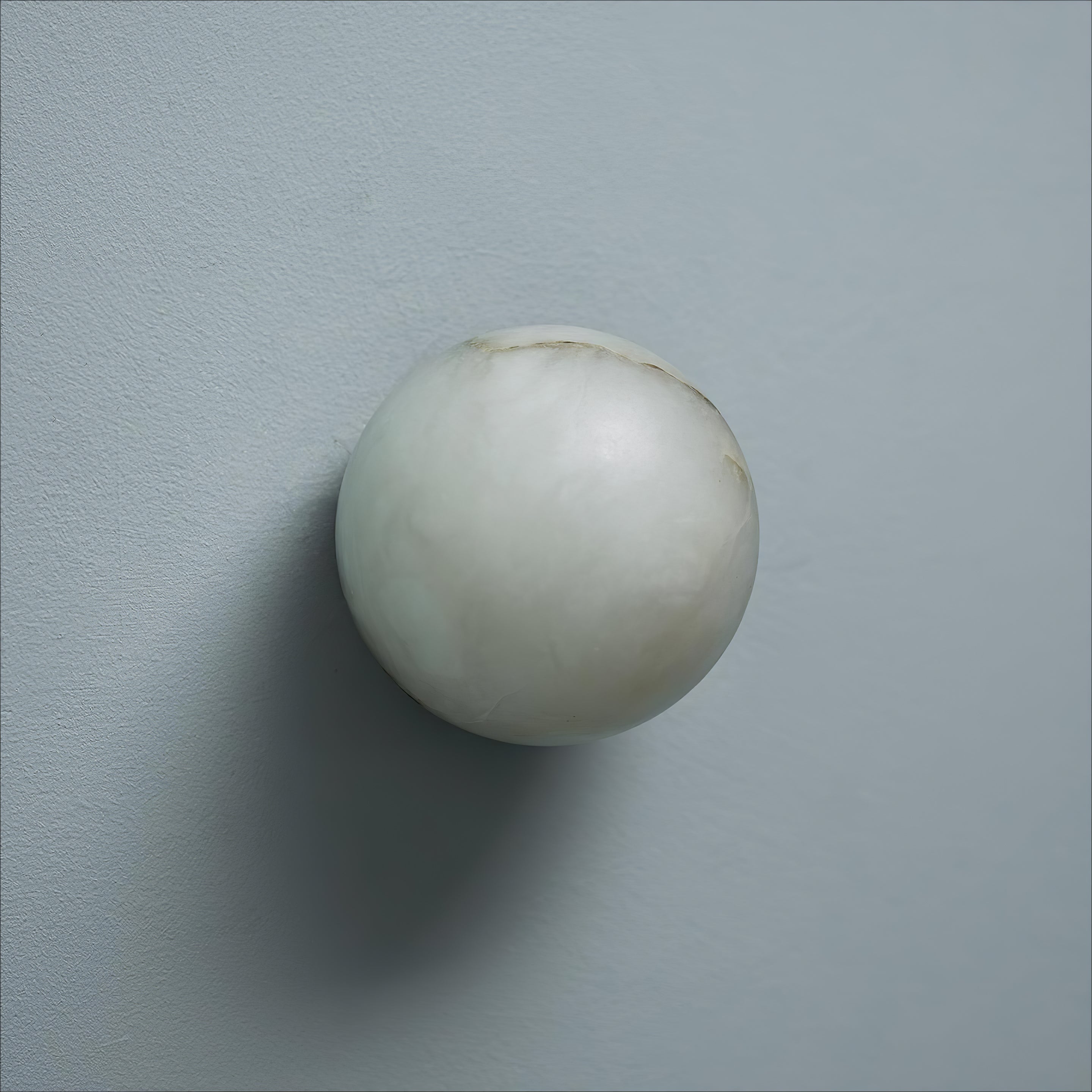 Applique da parete Japandi a sfera in marmo LED 1 luce