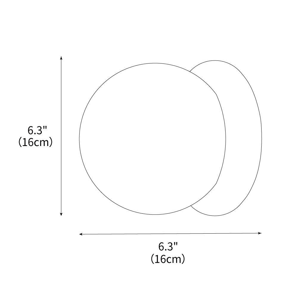 Modern Travertine Stone Round Outdoor Wall Light LED 1-Light