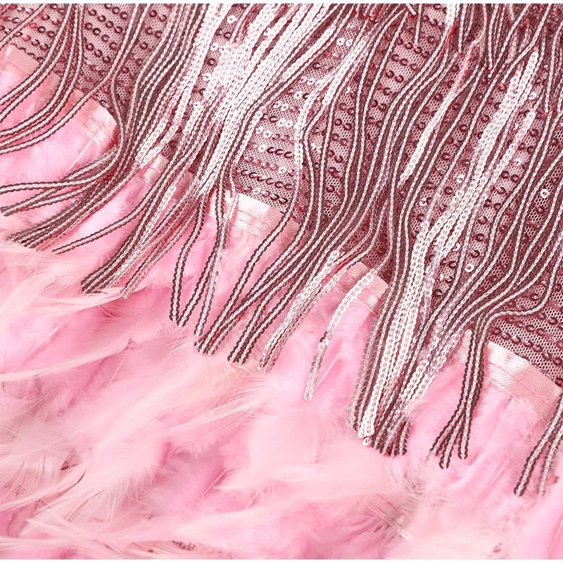Puili | Feather Mini Dress