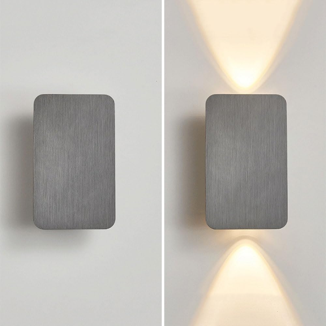 Applique da parete minimalista in vetro LED 2 luci
