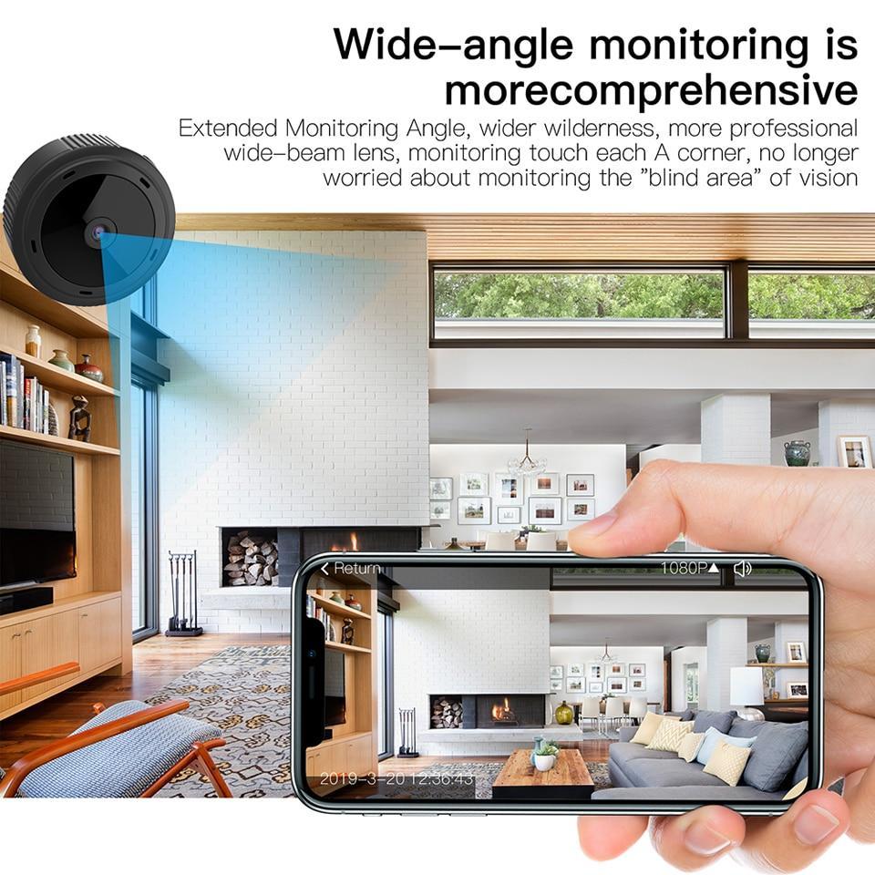 EyeGuard | Telecamera di sicurezza WiFi compatta con visione notturna HD