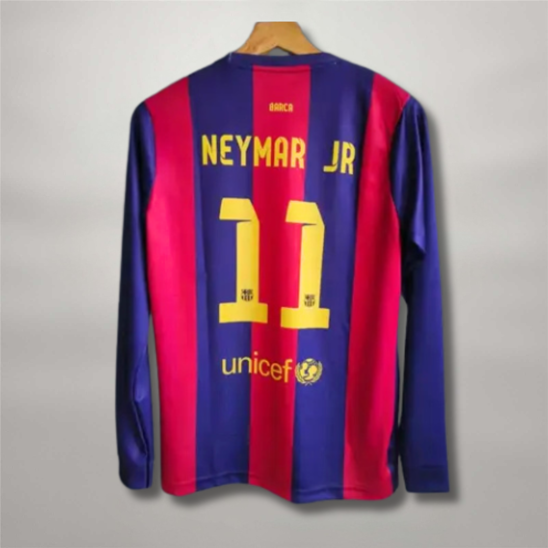 Neymar Barcelona Home Long Sleeve Sleeve 2014/15 Jersey