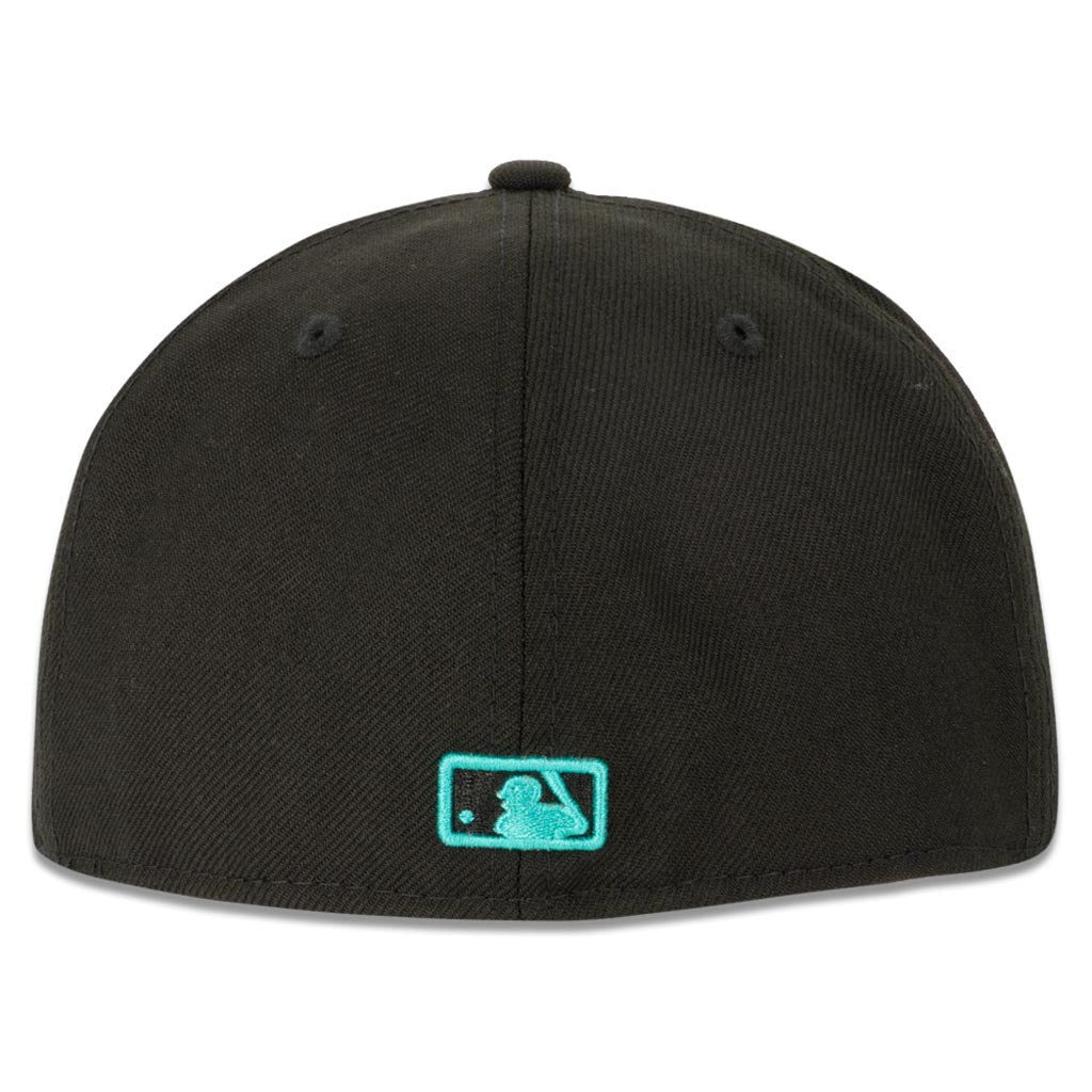 MLB Arizona Diamondbacks New Era Teal Eyes 59FIFTY - Black Hat