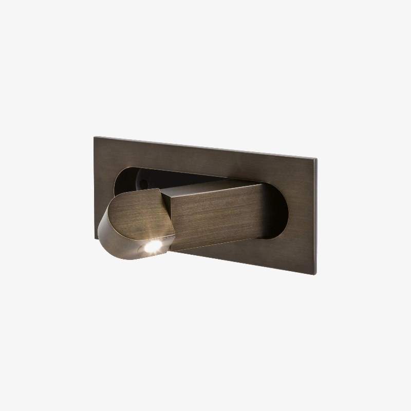 Modern Recessed Rectangular Adjustable LED Wall Sconce 1-Light