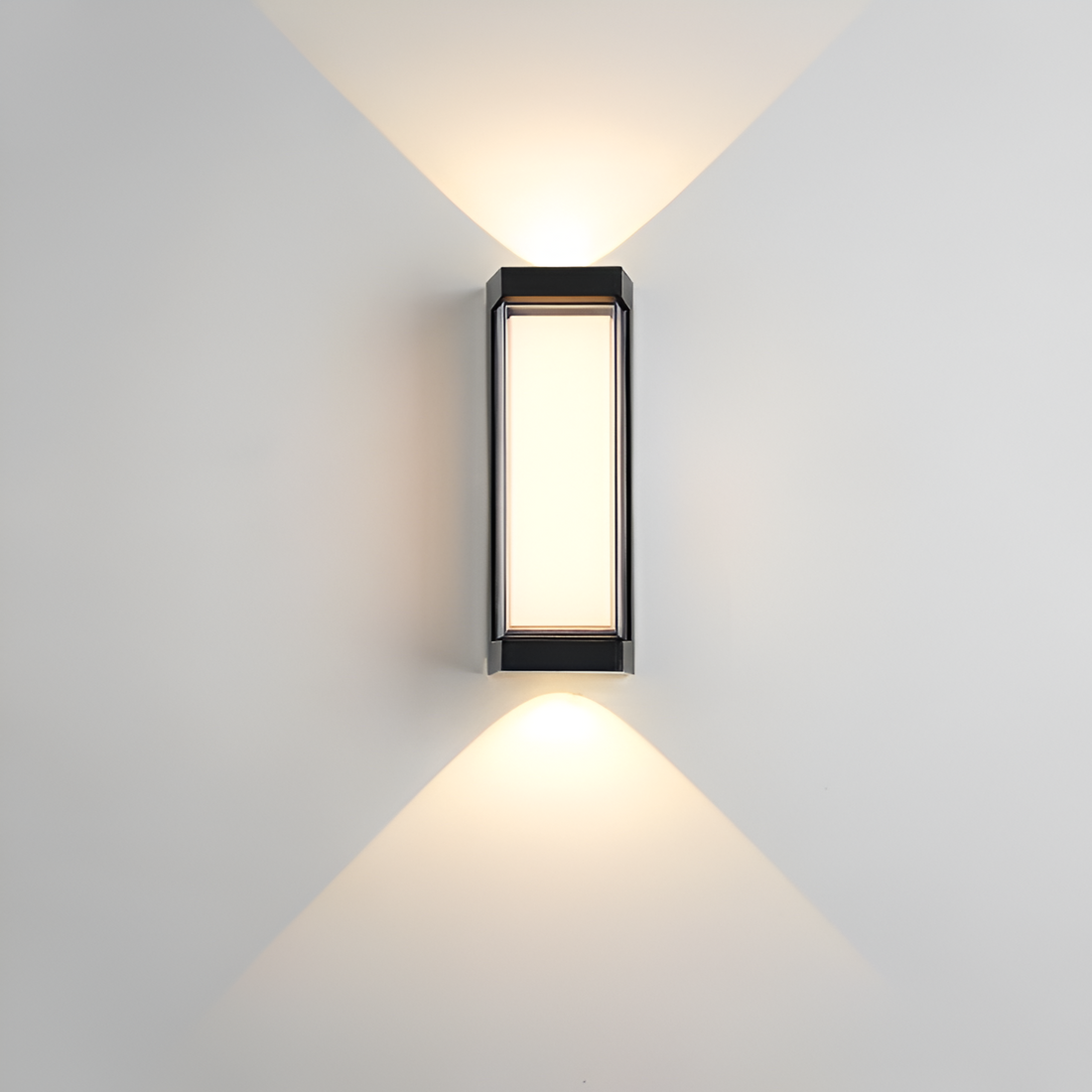 Lampada da parete nordica minimalista rettangolare in acrilico LED up-down