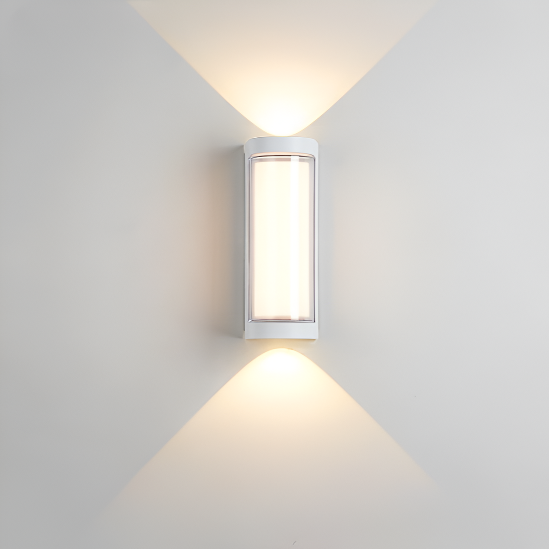 Lampada da parete nordica minimalista rettangolare in acrilico LED up-down