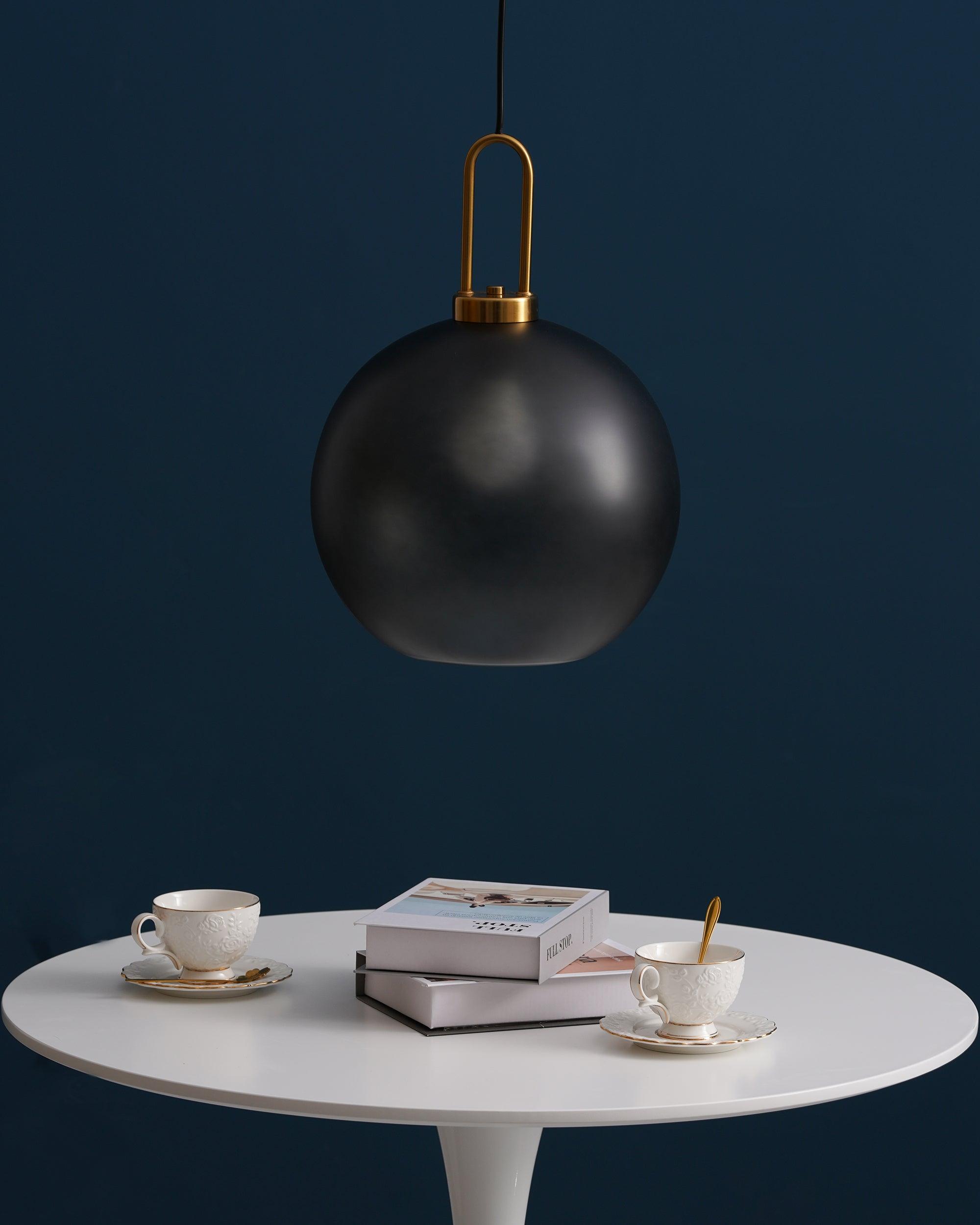 Modern Cylinder Glass Brass Pendant Light 1-Light