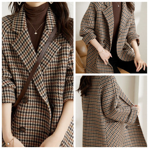 Puili | Women's Checkered Jacket