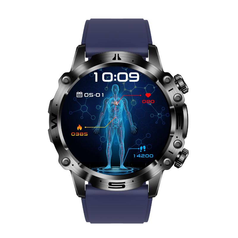 Premium ECG Smartwatch | EKG, Blood Pressure, Blood Sugar & Health Insights