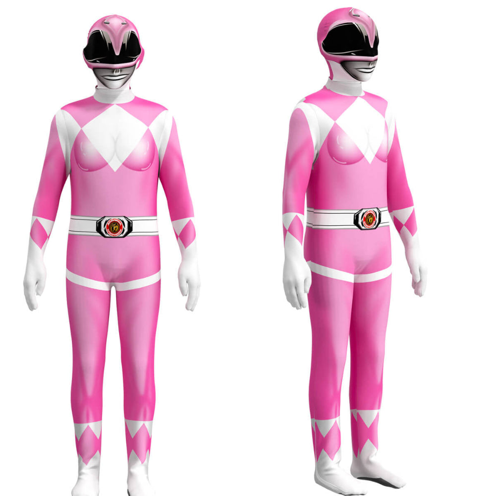 Children Cosplay Costume Jumpsuit with Mask - Ranger Style Superhero Outfit